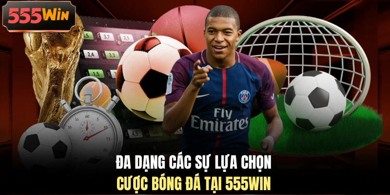 Đa dạng các sự lựa chọn cược bóng đá tại 555WIN Đa dạng các sự lựa chọn cược bóng đá tại 555WIN